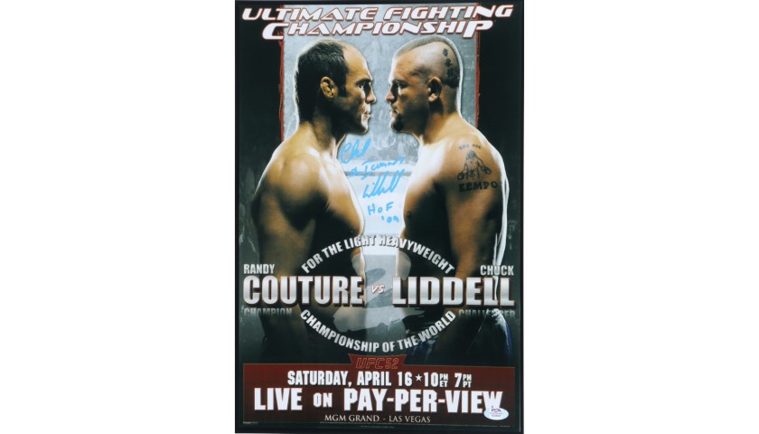 Chuck Liddell Signed Poster 