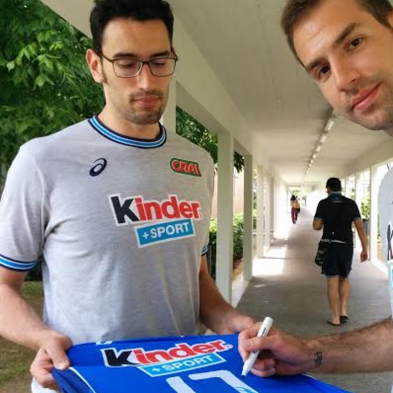 Giovi Italia volley match worn shirt, 2014 - signed