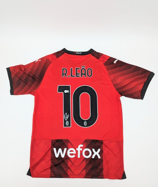 Rafael Leão's AC Milan Signed Shirt