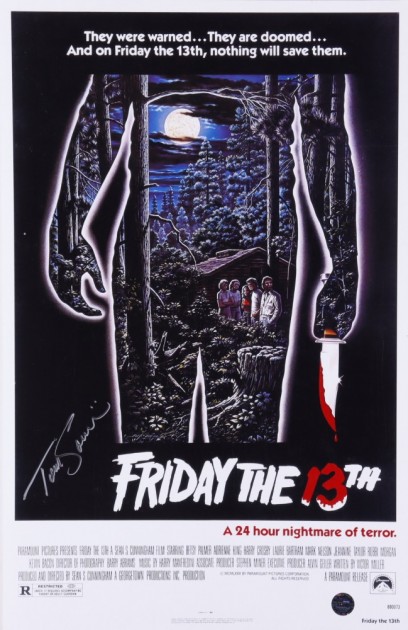 Tom Savini Signed “Friday the 13th” Movie Poster