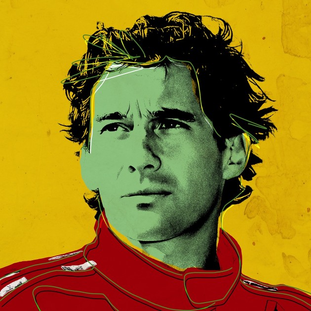 "Ayrton Senna" by Andrea Pisano - Icon Pop