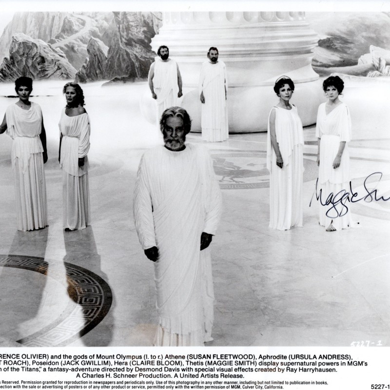 Press Photo signed by Maggie Smith