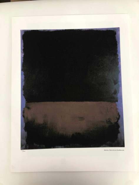 Mark Rothko Signed Offset Lithograph