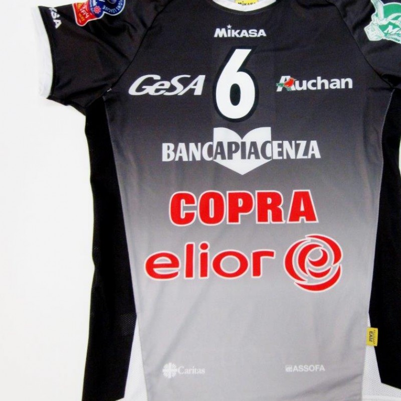  Papi Piacenza Volley match issued/worn shirt, Champions League 2014/2015