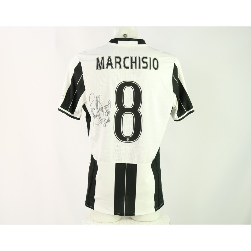 Marchisio's Juventus vs Lazio Signed Issued Shirt, TIM Cup Finals 2017