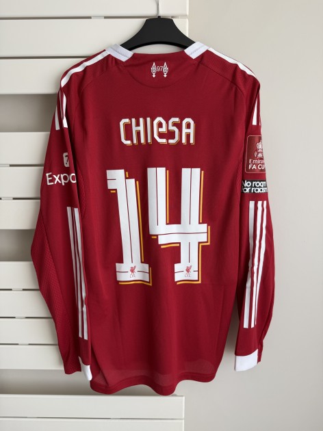Liverpool FC Match Issued 2025/26 Adidas Chiesa Shirt Jersey v Brighton FA Cup