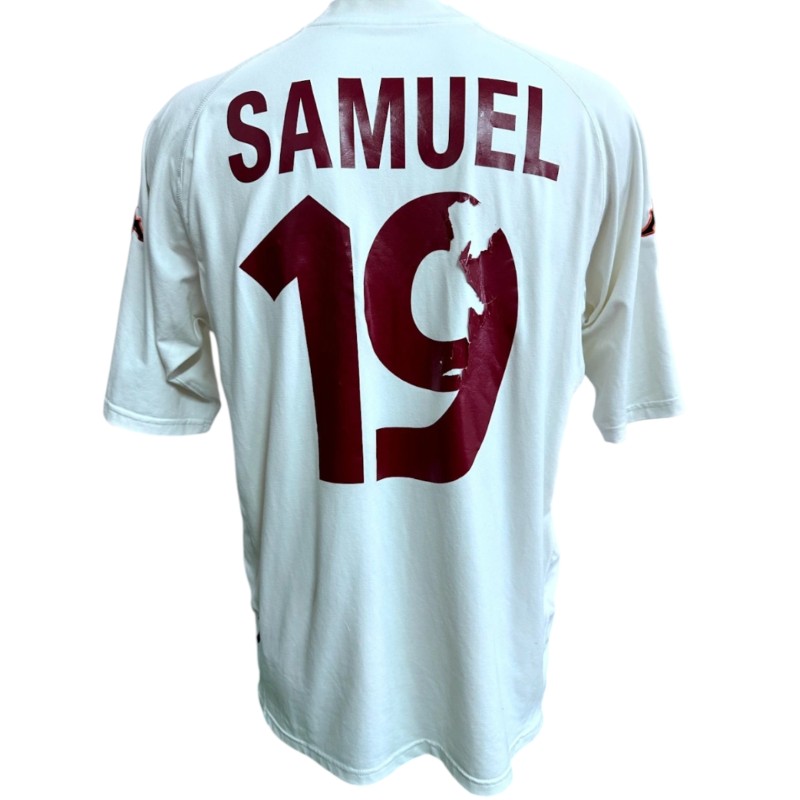 Samuel's Match-Worn Shirt, Lecce vs Roma 2000