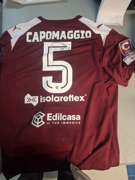 Capomaggio's Signed Unwashed Shirt, Salernitana vs Casarano Calcio 2026 - Run for Meyer