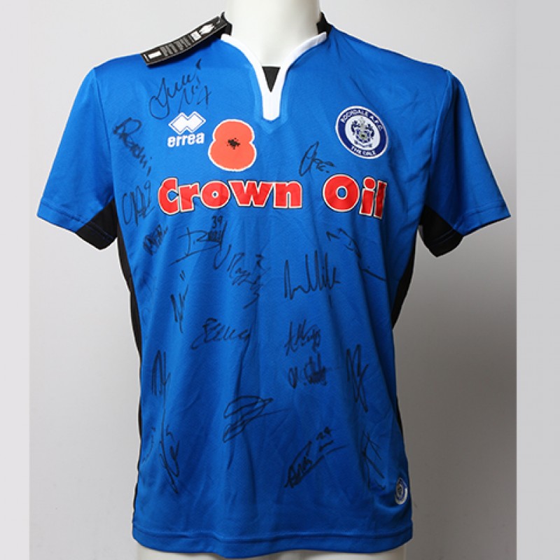 Poppy Shirt Signed by Rochdale F.C.