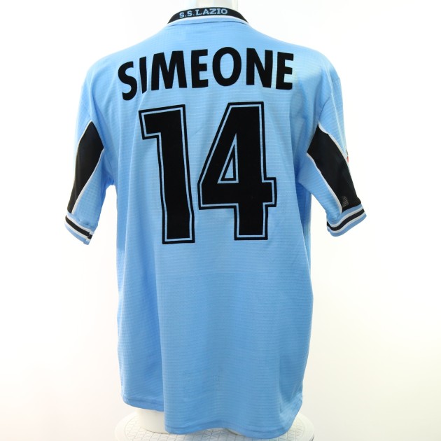 Simeone's Lazio Match-Issued Shirt, 1999/00