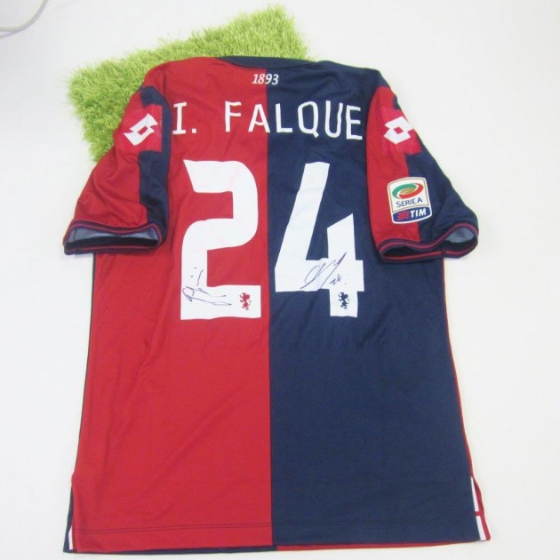 Iago Falque Genoa, match iussed/worn shirt, Serie A 2014/2015 - signed