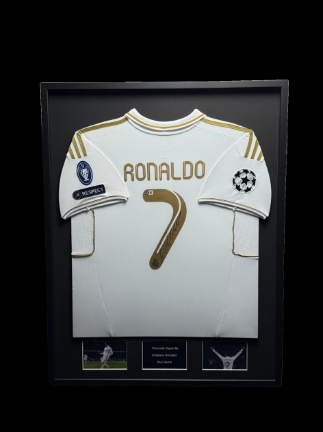 Cristiano Ronaldo's Real Madrid 2012/13 Signed And Framed Shirt