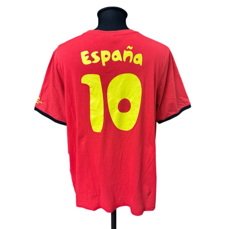 Spain Commemorative Shirt, FIFA World Cup 2014 - Signed by Cesc Fabregas