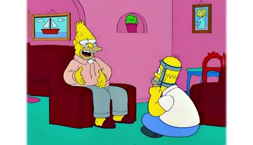 The Simpsons - Abraham Simpson Original Drawing
