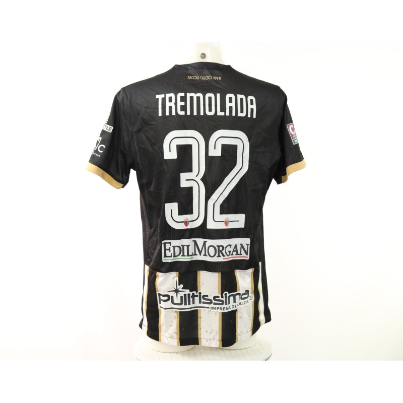 Tremolada's Ascoli vs SPAL Comemmorative Unwashed Shirt, 2024