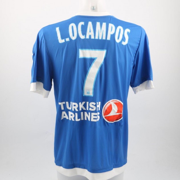 Ocampos Marsiglia shirt, issued/worn Ligue 1 2015/2016