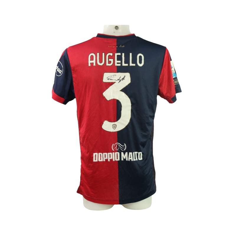 Augello's Signed Unwashed Shirt, Juventus vs Cagliari 2024