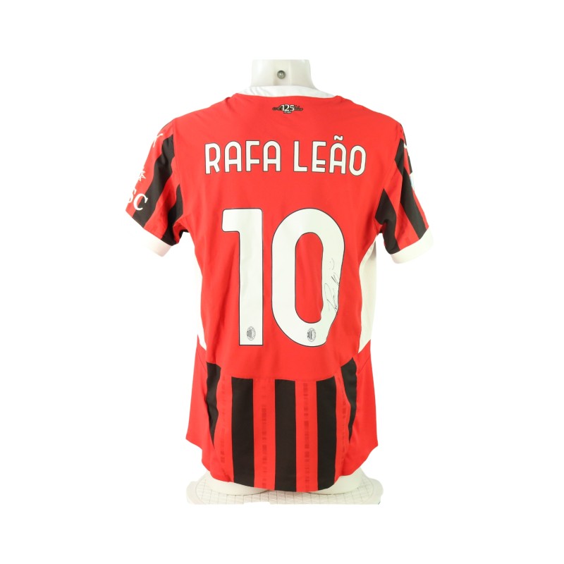 Maglia Leao Milan, preparata 2024/25 - Autografata