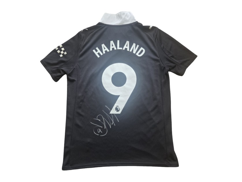 Erling Haaland's Manchester City 2025/26 Signed Official Away Shirt 