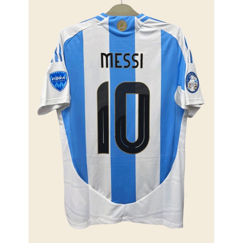 Messi's Argentina CONMEBOL Copa America 2024 Match Shirt, vs Canada