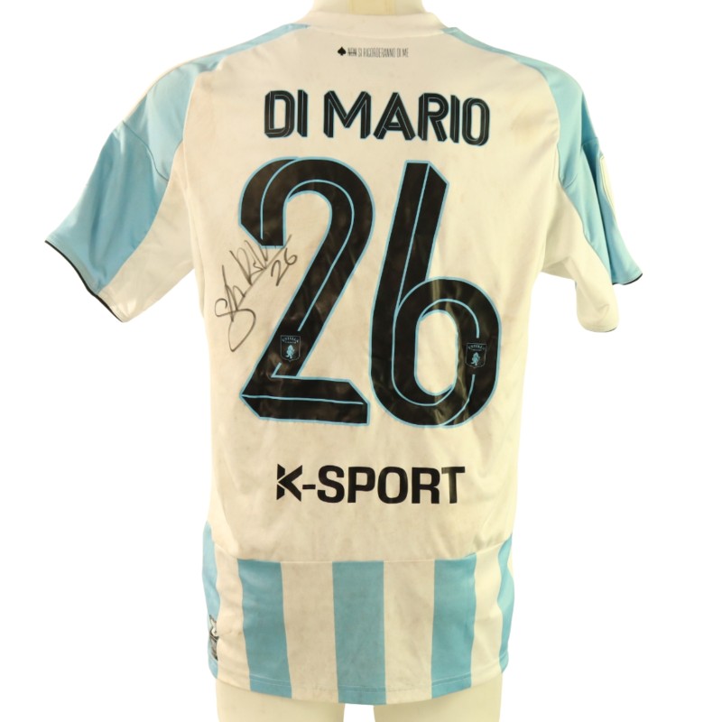 Di Mario's Signed Unwashed Shirt, Virtus Entella vs Sampdoria 2025