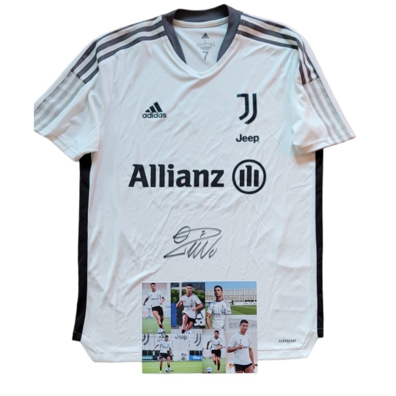 Juventus Training Shirt, 2021/22 - Signed by Cristiano Ronaldo