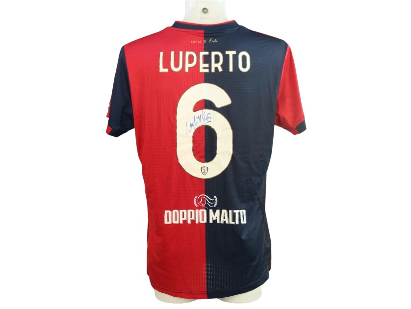 Luperto's Signed Unwashed Shirt, Cagliari vs Empoli 2024