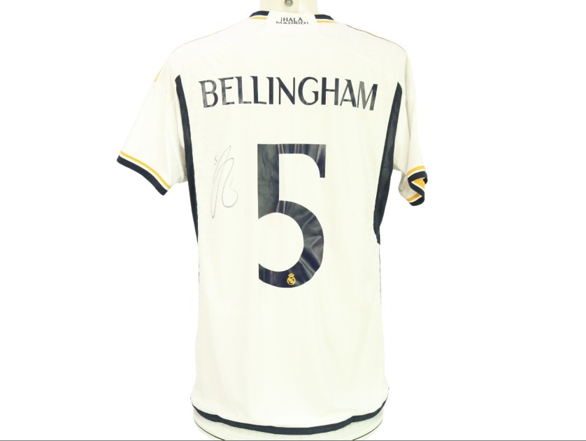 Maglia ufficiale Bellingham Real Madrid, UCL 2023/24 - Autografata