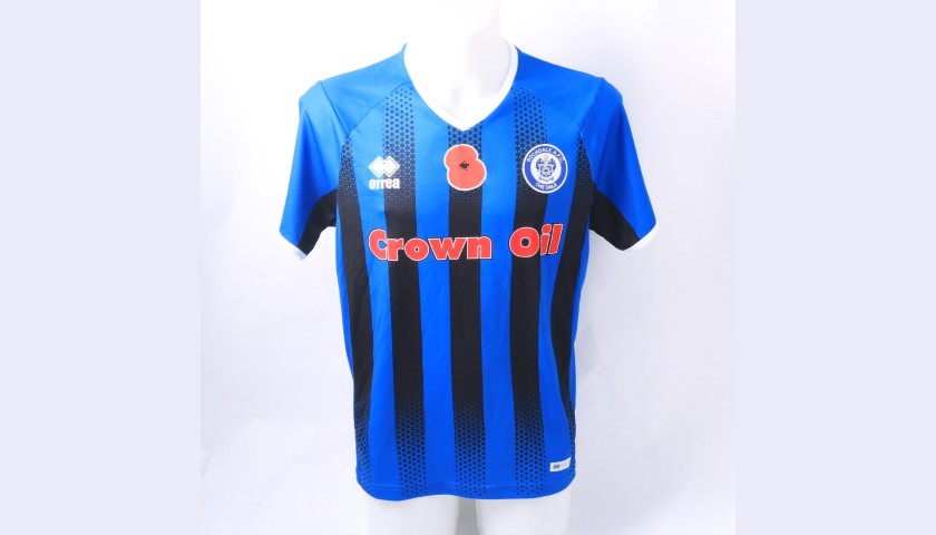 Rochdale Official Poppy Shirt Signed by the Team
