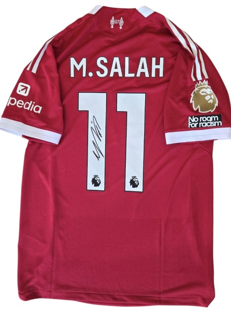 Salah's "Poppy" Signed Match-Issued Shirt, Manchester City vs Liverpool 2025