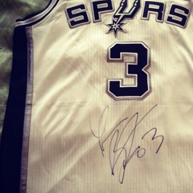 Marco Belinelli autographed San Antonio Spurs shirt 
