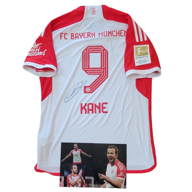 Kane's Bayern Munich Match Signed Shirt, 2023/24