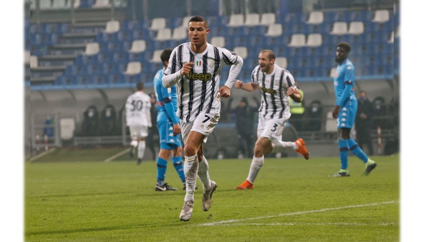 Ronaldo's Authentic Juventus Signed Shirt, Italian Super Cup 2021