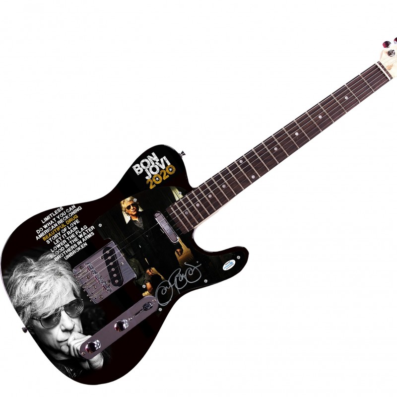Jon Bon Jovi Signed Custom Guitar