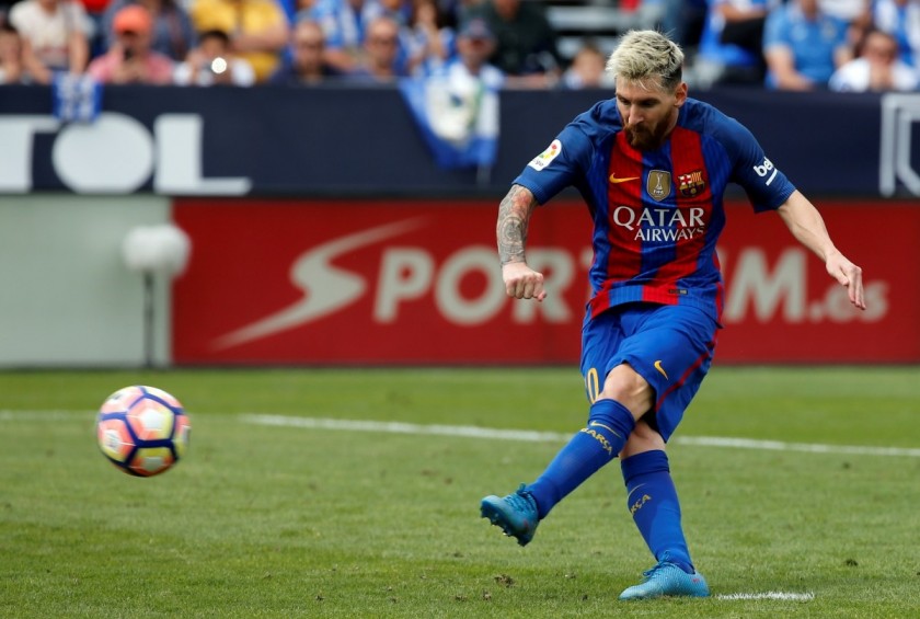 Messi's Official Barcelona Signed Shirt, 2016/17 - CharityStars