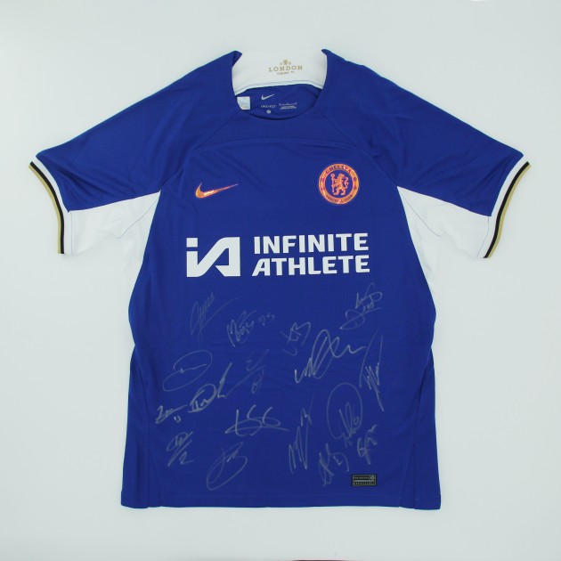 Chelsea FC 2023/24 Squad Signed Home Shirt