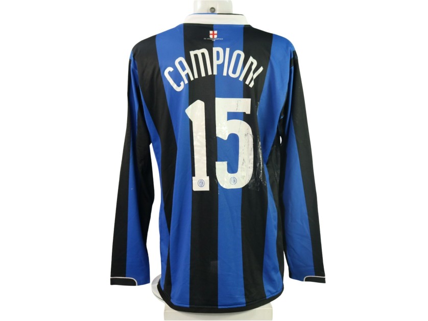 Figo's Match-Worn Shirt, Inter 2006/07 - Celebratory Scudetto