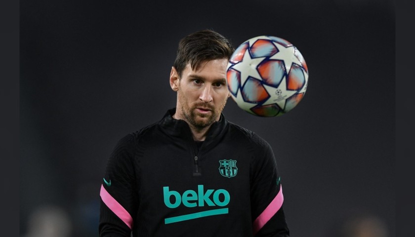 Official UCL 2020/21 Ball - Signed by Messi