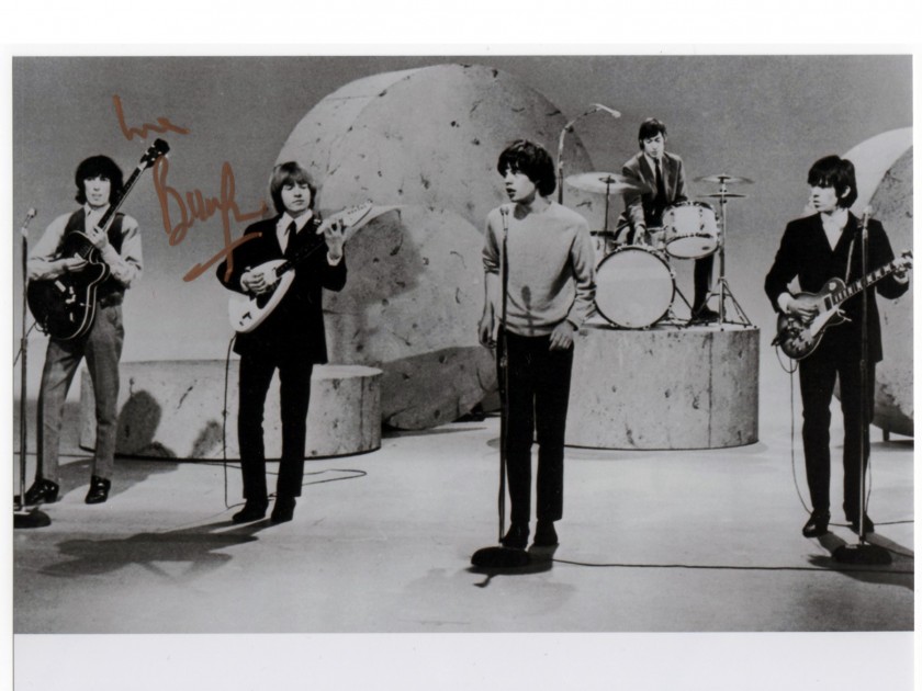 Rolling stones photo signed by Bill Wyman