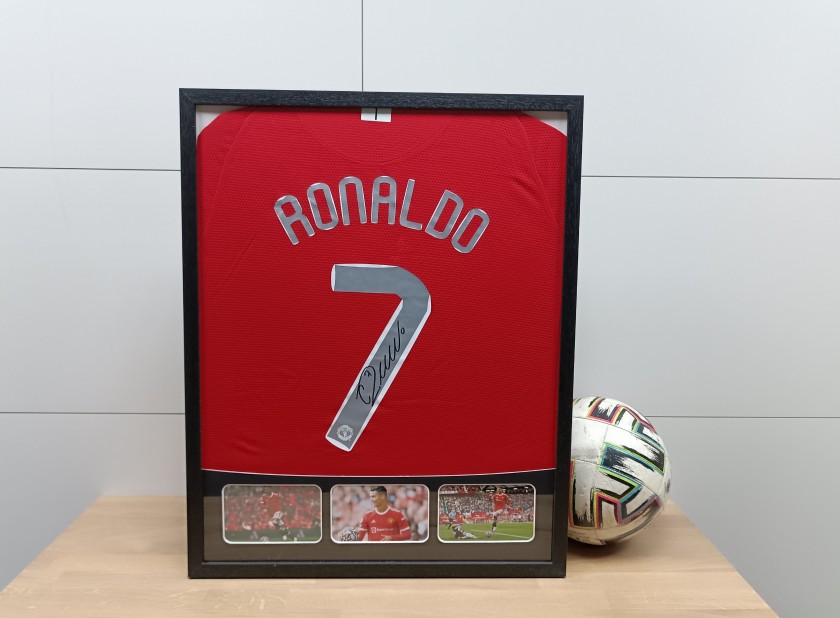 Maglia Cristiano Ronaldo Manchester United, Finale Champions League 2008 -  Autografata - CharityStars