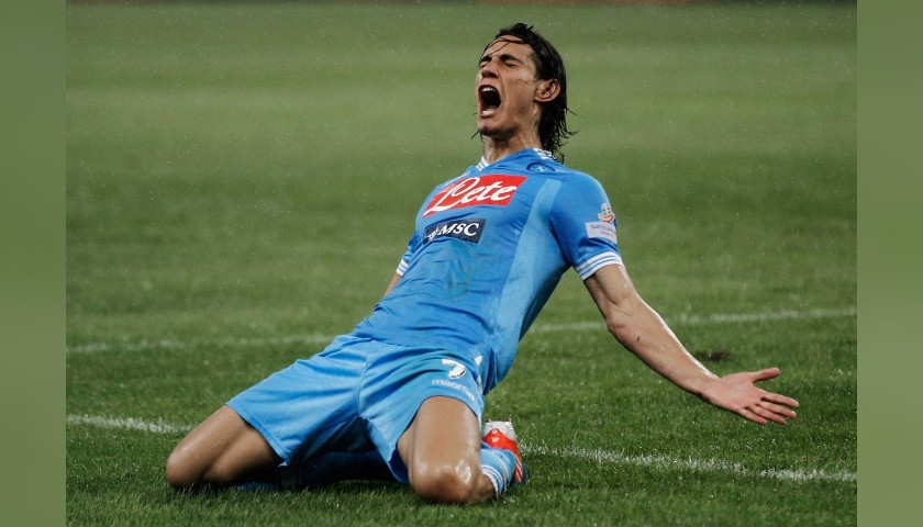 Napoli Football - Signed by Edinson Cavani