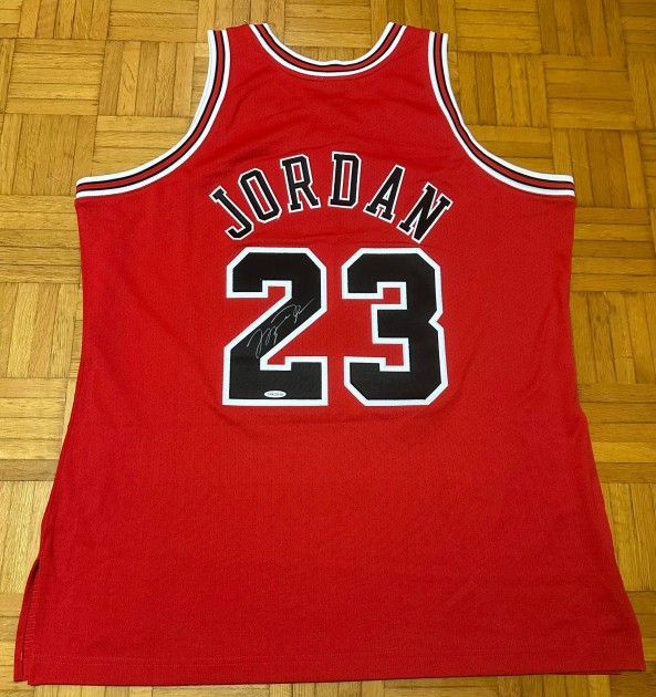 Canotta Michael Jordan Chicago Bulls - Autografata con COA Upper Deck