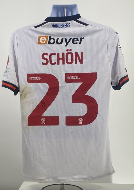 Maglia firmata di Szabolcs Schön del Bolton Wanderers, indossata contro il Reading