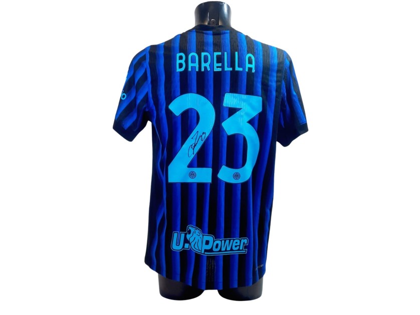 Barella's Inter Signed Official Shirt, 2025/26