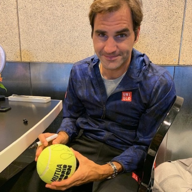Tennis Ball Signed by Roger Federer