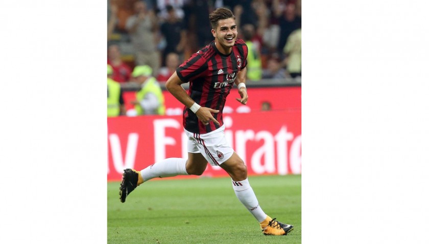 André Silva's Issued/Worn Milan Shirt, 2017/18