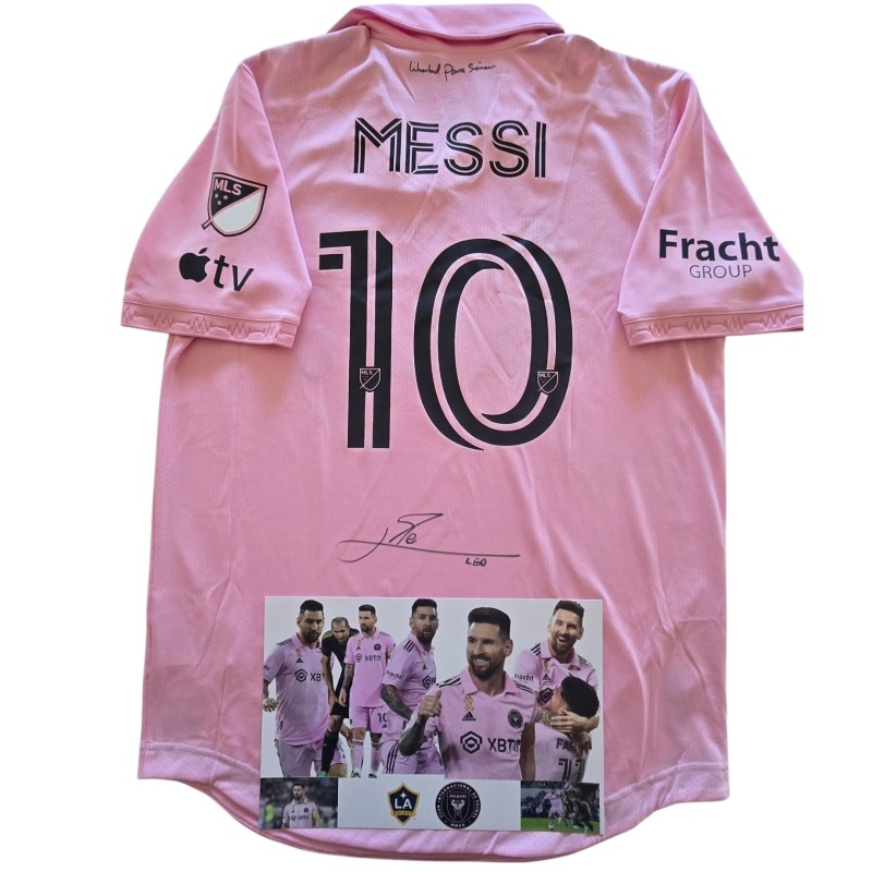 Messi's Signed Match-Issued Shirt, Los Angeles Galaxy vs Inter Miami 2023