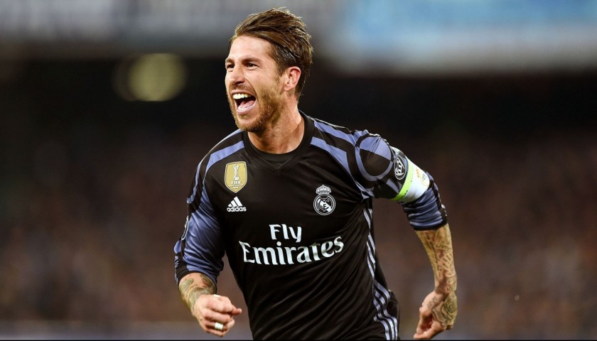 Ramos Real Madrid Match-Issued/Worn Shirt, 2016/17 LFP