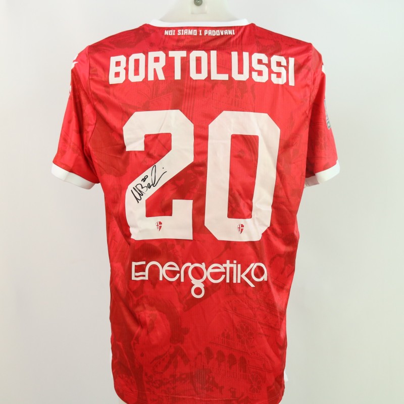 Bortolussi's Signed Unwashed Shirt, Albinoleffe vs Padova 2024