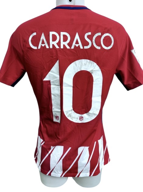 Carrasco's Match-Worn Shirt, Atletico Madrid vs Napoli Audi Cup 2017